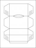 قالب جعبه دستمال کاغذی مثلثی